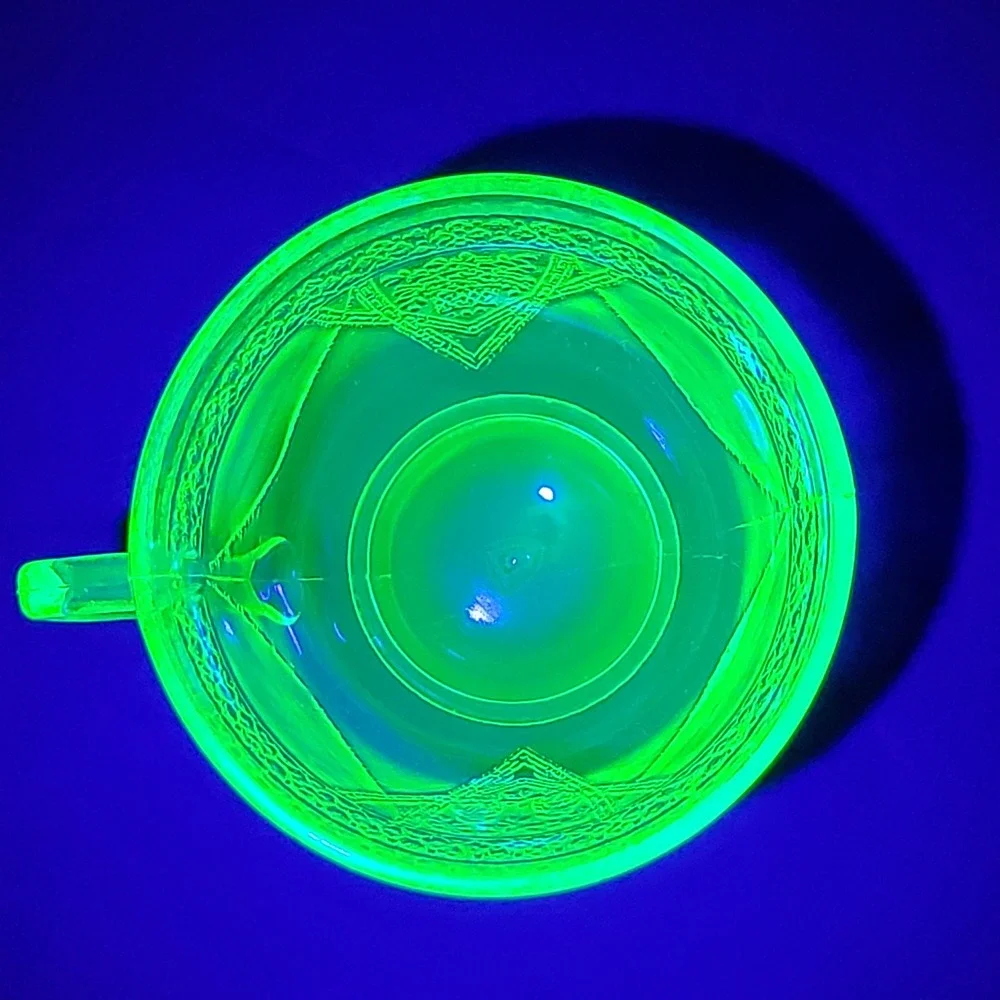 federal glass vintage green